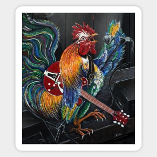 Rooster Ruling the Roost Sticker
